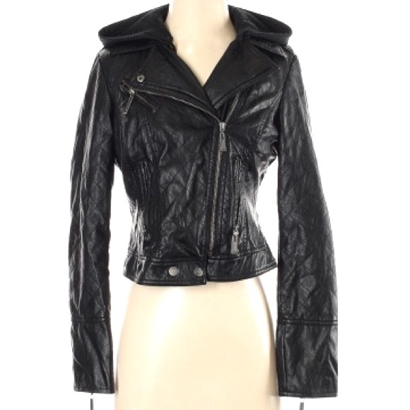 Faux Leather Moto Jacket - Picture 1 of 2